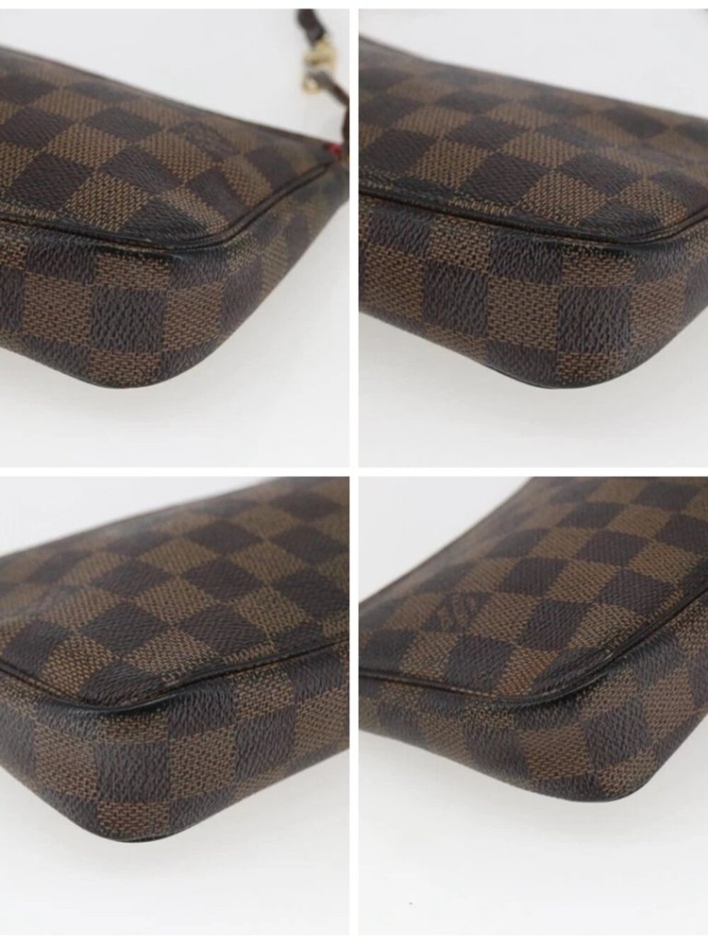 LOUIS VUITTON Damier Ebene Pochette Accessoires Pouch N41206 LV Auth 168013 - Picture 16 of 16